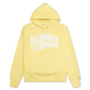 BILLIONAIRE BOYS CLUB - BB VINTAGE ARCH HOODIE - YELLOW CREAM